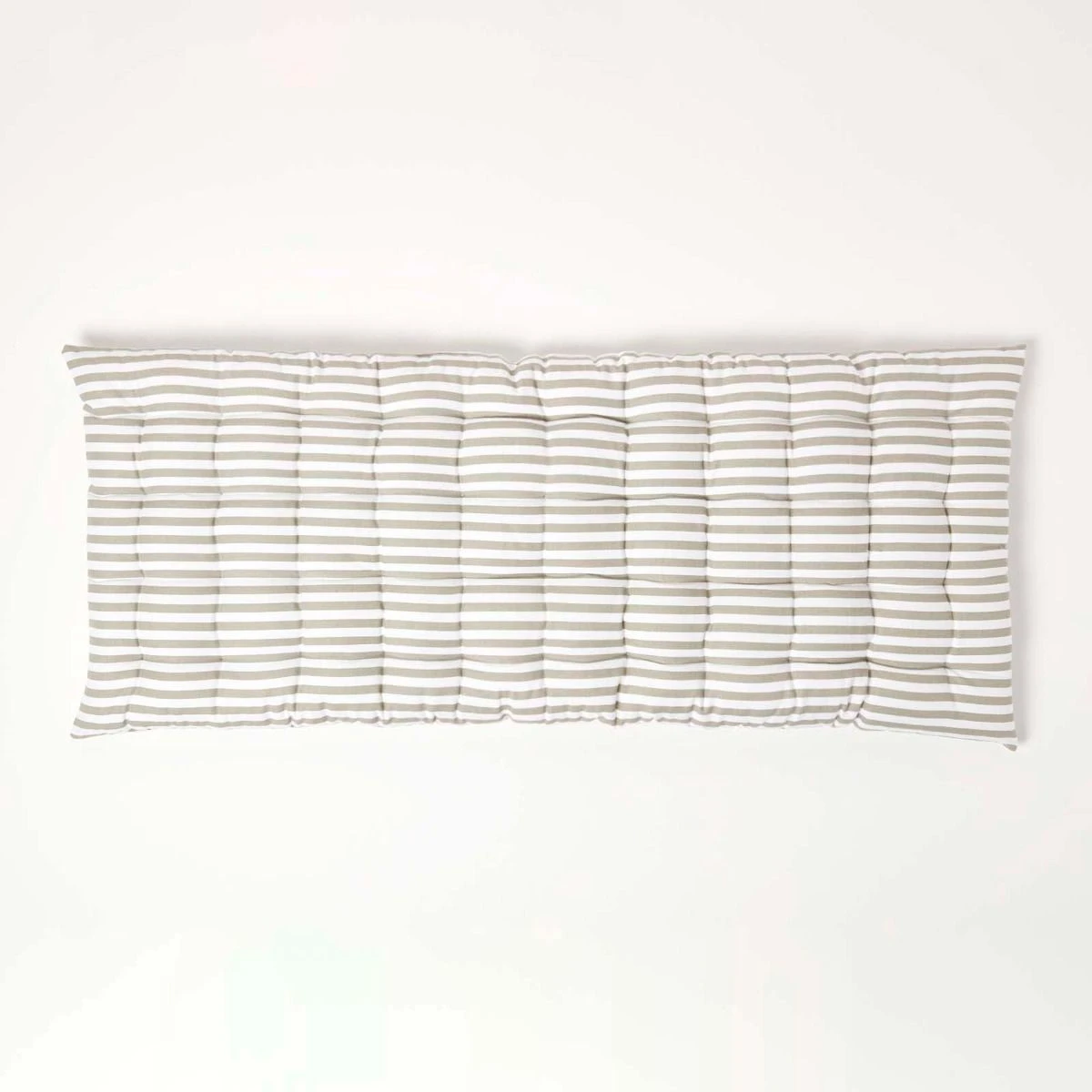 Bankauflage Mit Streifen, 100% Baumwolle, Grau 2 Bankauflage Mit Streifen, 100% Baumwolle, Grau – Bild 2