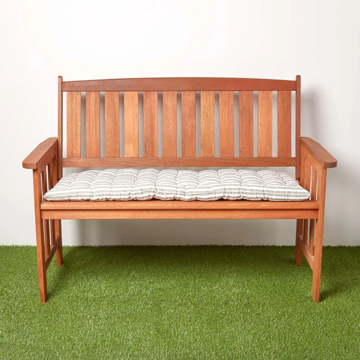 Bankauflage Mit Streifen, 100% Baumwolle, Grau 5 Bankauflage Mit Streifen, 100% Baumwolle, Grau – Bild 5