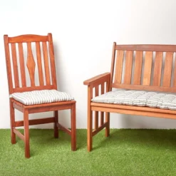 Bankauflage Mit Streifen, 100% Baumwolle, Grau 12 Bankauflage Mit Streifen, 100% Baumwolle, Grau -Homescapes Sale Haus kt1632a 06 1