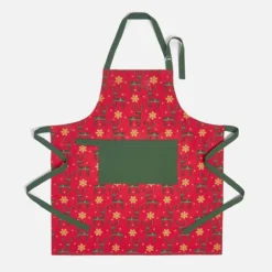 Weihnachtsschürze Rentier, Rot