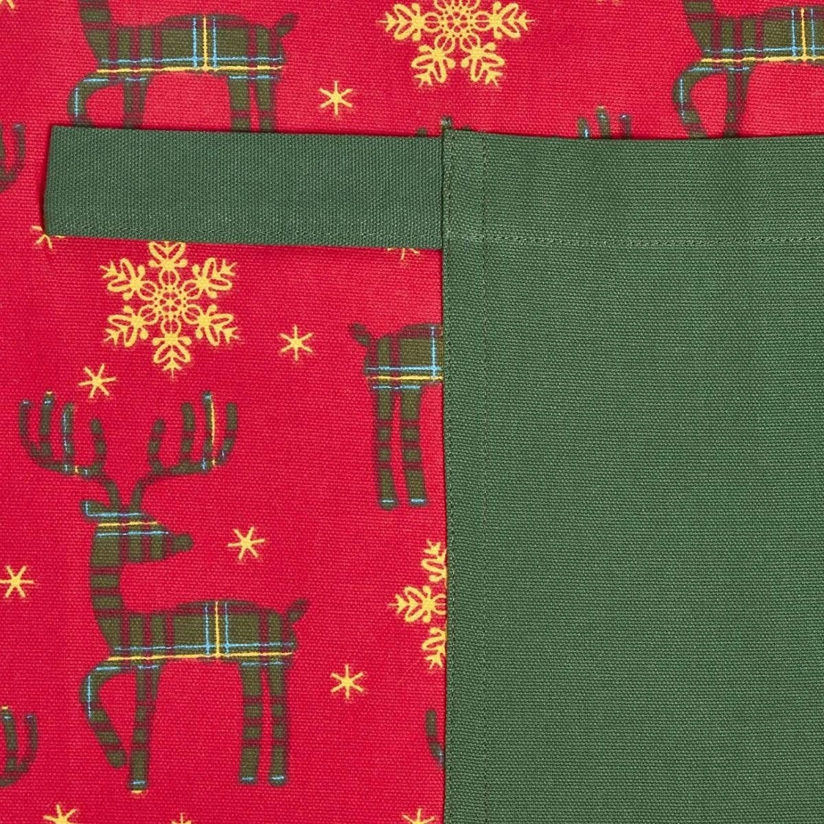 Weihnachtsschürze Rentier, Rot 2 Weihnachtsschürze Rentier, Rot – Bild 2