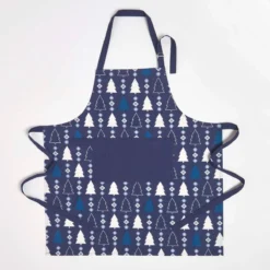 Weihnachtsschürze Winterland, Blau
