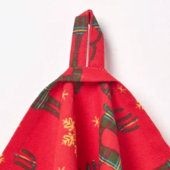 Weihnachtsgeschirrtücher Rentier, Rot, 3er-Set -Homescapes Sale Haus kt1664 03