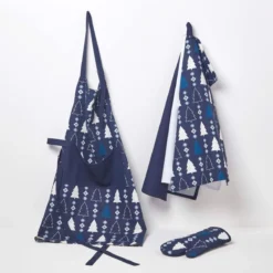 Weihnachtsgeschirrtücher Winterland, Blau, 3er-Set 9 Weihnachtsgeschirrtücher Winterland, Blau, 3er-Set -Homescapes Sale Haus kt1665 05