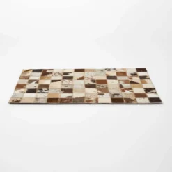 4er-Set Leder Tischsets Patchwork-Karo, Je 46 X 30 Cm – Platzsets Aus Fell Und Filz -Homescapes Sale Haus kt1685 5