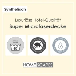 Bettdecke Aus 100% Super Mikrofaser, Wärmeklasse 2 9 Bettdecke Aus 100% Super Mikrofaser, Wärmeklasse 2 -Homescapes Sale Haus microfibre duvets de