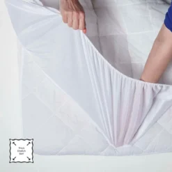 Gesteppter Matratzenschoner Mit Spannumrandung -Homescapes Sale Haus mp1116 cm 7