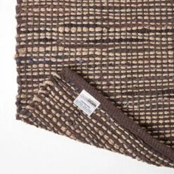 Teppich Madras Aus Leder Und Hanf In Braun -Homescapes Sale Haus ru1148 05
