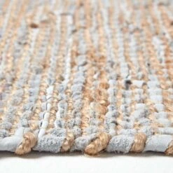 Teppich Madras Aus Leder Und Hanf In Natur 8 Teppich Madras Aus Leder Und Hanf In Natur -Homescapes Sale Haus ru1149a 04