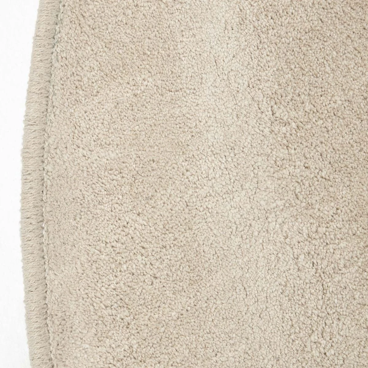 Cremefarbener Kurzflor-Teppich Aus 100% Baumwolle 3 Cremefarbener Kurzflor-Teppich Aus 100% Baumwolle – Bild 3