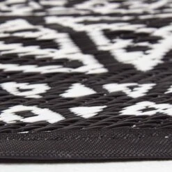 Doppelseitiger Außenteppich Mit Muster, 180 X 180 Cm, Schwarz-weiß 9 Doppelseitiger Außenteppich Mit Muster, 180 X 180 Cm, Schwarz-weiß -Homescapes Sale Haus ru1330 4