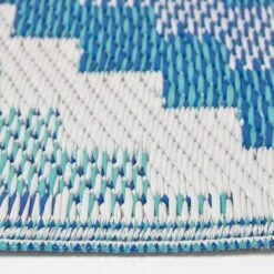 Outdoor-Teppich Mia Aus Polypropylen Mit Blauem Muster 10 Outdoor-Teppich Mia Aus Polypropylen Mit Blauem Muster -Homescapes Sale Haus ru1346 4 2