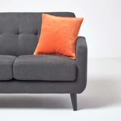 Samt-Kissenbezug In Orange -Homescapes Sale Haus sf1152 4