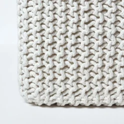 Gestrickter Sitzwürfel 100% Baumwolle, Natur 9 Gestrickter Sitzwürfel 100% Baumwolle, Natur -Homescapes Sale Haus sf1232g 04