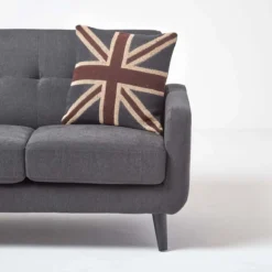 Jaquard Union Jack-Kissenbezug -Homescapes Sale Haus sf1373b 04