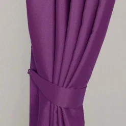 Raffhalter Für Verdunkelungsvorhang Chevron Aubergine 2 Stück