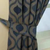 Raffhalter Für Jacquard Vorhänge Vevey Curves Blau 2 Stück