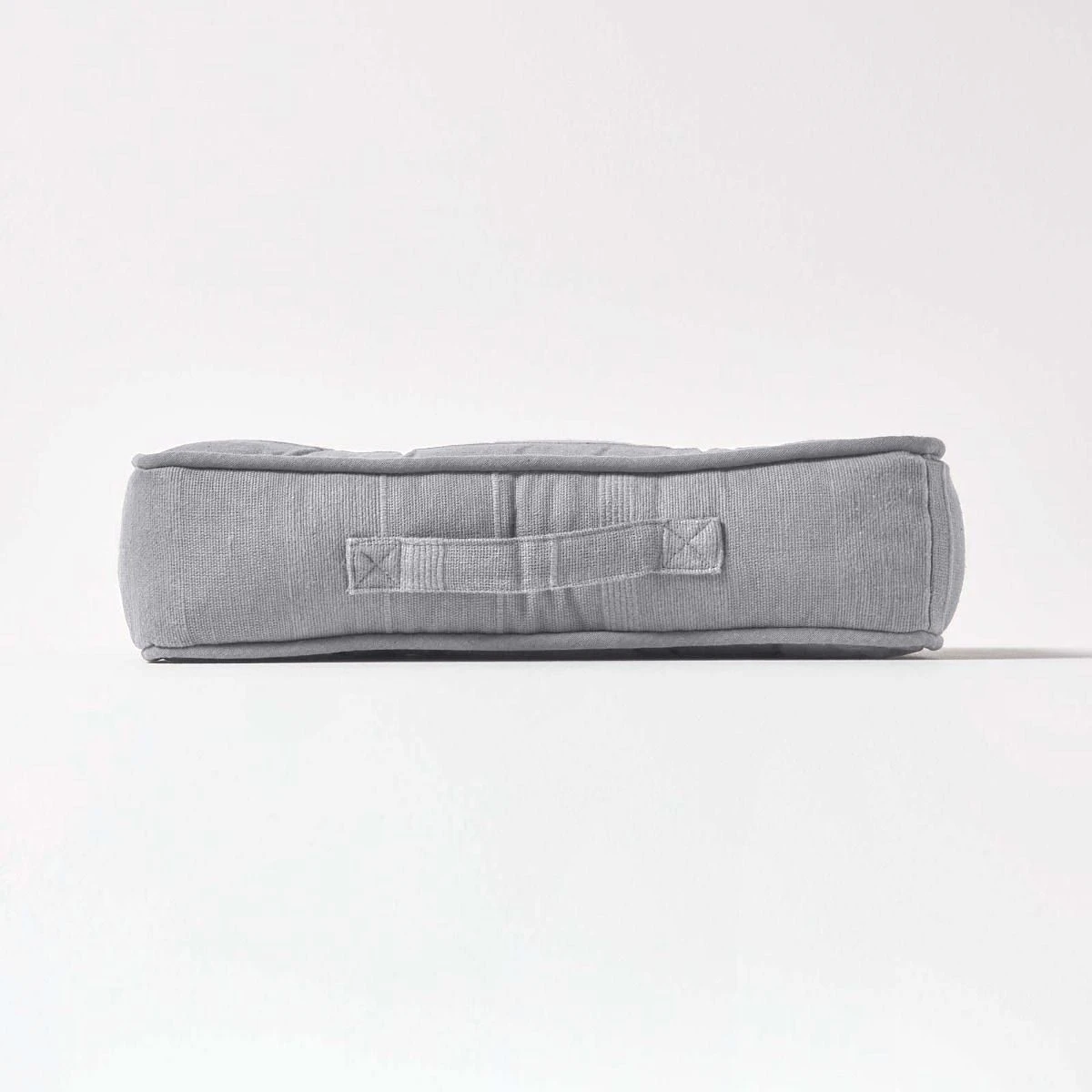 Rajput Bodenkissen Aus Baumwolle, 40 X 40 X 8 Cm, Hellgrau 5 Rajput Bodenkissen Aus Baumwolle, 40 X 40 X 8 Cm, Hellgrau – Bild 5