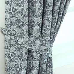 Raffhalter Für Jacquard Vorhänge Marbela Floral Blau 2 Stück
