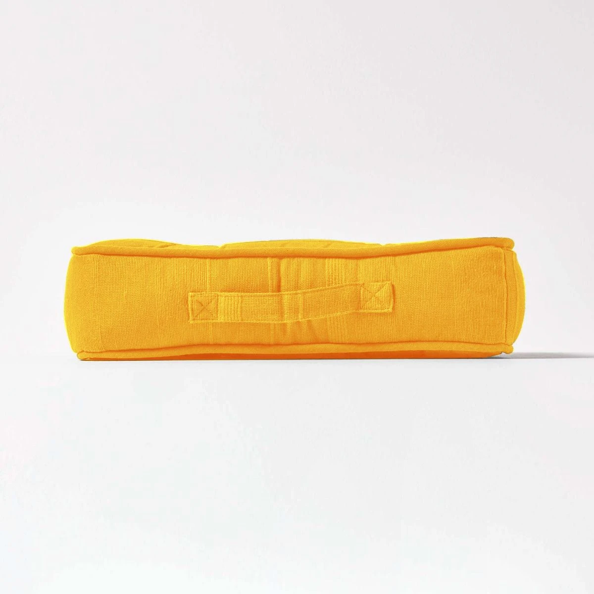 Rajput Bodenkissen Aus Baumwolle, 40 X 40 X 8 Cm, Senfgelb 5 Rajput Bodenkissen Aus Baumwolle, 40 X 40 X 8 Cm, Senfgelb – Bild 5