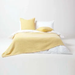 Tagesdecke Halden Mit Chevron-Muster, Gelb/weiß -Homescapes Sale Haus sf1779 03