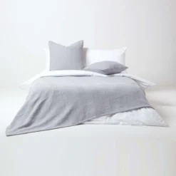 Tagesdecke Halden Mit Chevron-Muster, Grau/weiß -Homescapes Sale Haus sf1781 03