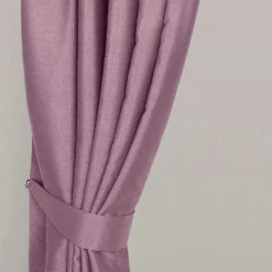 Raffhalter Für Verdunklungsvorhang, Chevron, Rosa, Zwei Stück