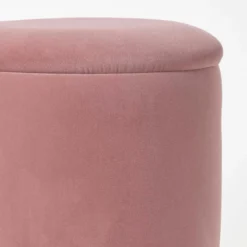 Clarence Samt-Sitzhocker Mit Stauraum, Pink -Homescapes Sale Haus sf2055 06