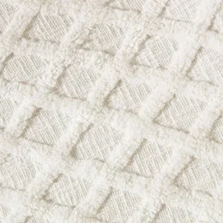 Baumwolldecke Weiß 125 X 150 Cm – Wohndecke Tufted, Geometrisch Gemustert -Homescapes Sale Haus sf2255b 4