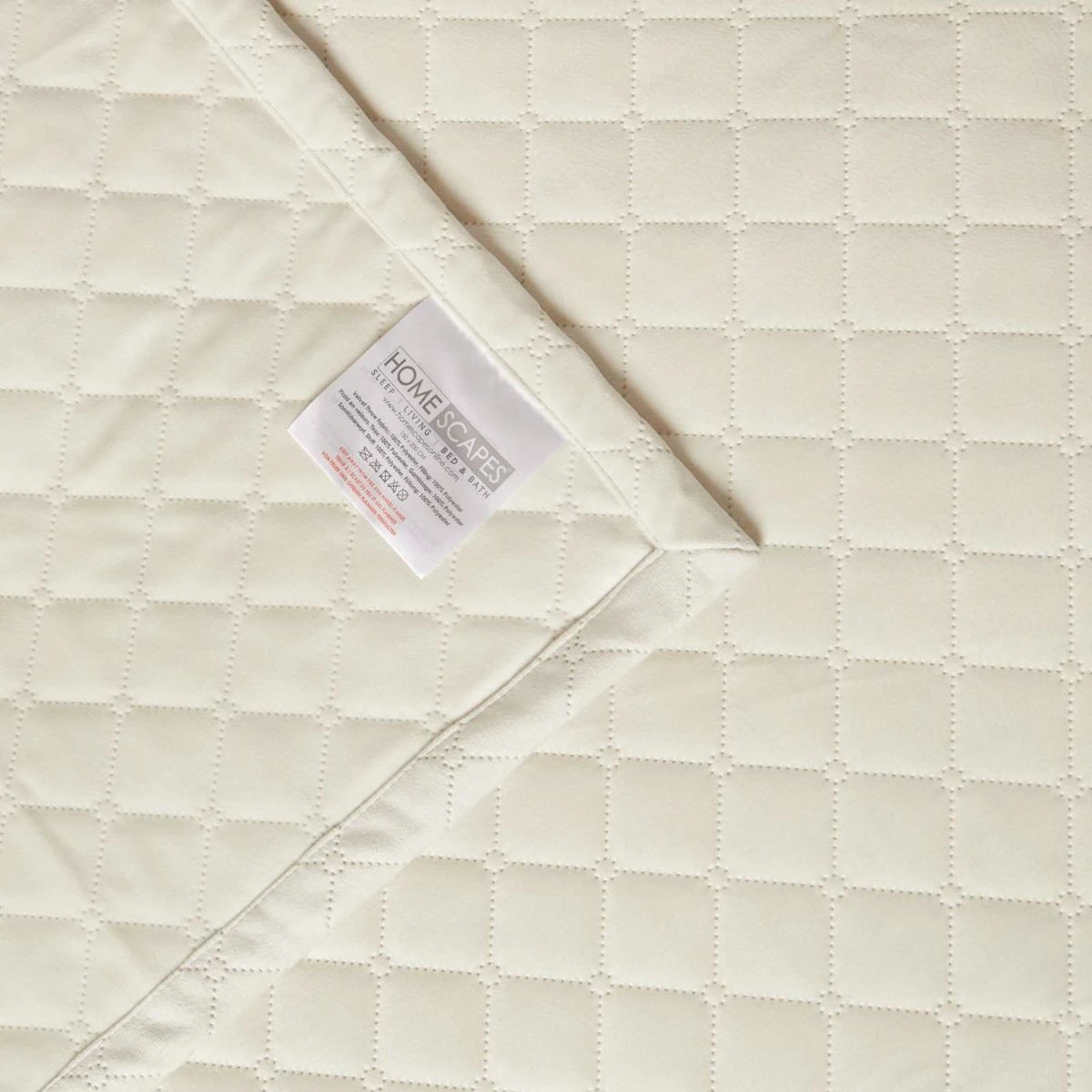 Samtdecke Creme 150 X 200 Cm – Wohndecke Gesteppt 5 Samtdecke Creme 150 X 200 Cm – Wohndecke Gesteppt – Bild 5