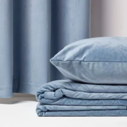 Samtdecke Blau 150 X 200 Cm – Wohndecke Gesteppt 12 Samtdecke Blau 150 X 200 Cm – Wohndecke Gesteppt -Homescapes Sale Haus sf2288 6