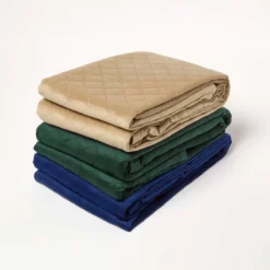 Samtdecke Beige 150 X 200 Cm – Wohndecke Gesteppt -Homescapes Sale Haus sf2290 7