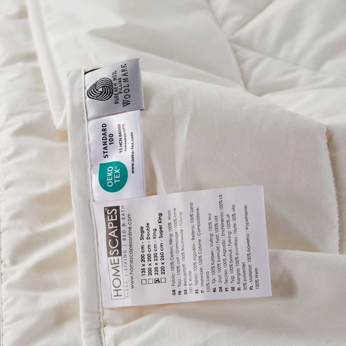 Schafwolldecke – Schwere Bettdecke Herbst/Winter Mit Wollfüllung 7 Schafwolldecke – Schwere Bettdecke Herbst/Winter Mit Wollfüllung – Bild 7