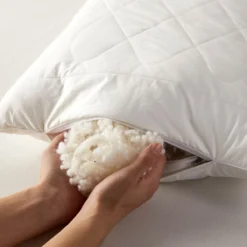 Schafwollkissen 48 X 90 Cm – Mittelweiches Kopfkissen Mit Wollfüllung & Wattiertem Bezug -Homescapes Sale Haus wool pillow 3 5