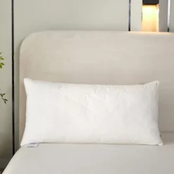 Schafwollkissen 48 X 90 Cm – Mittelweiches Kopfkissen Mit Wollfüllung & Wattiertem Bezug -Homescapes Sale Haus wool pillow king 2