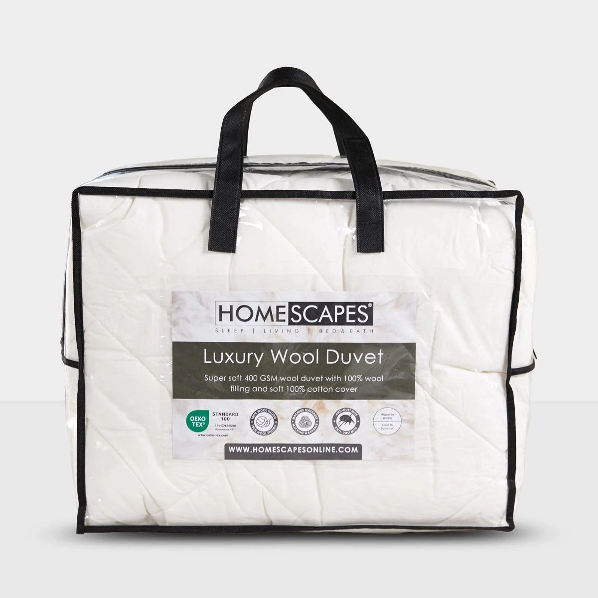 Schafwolldecke – Schwere Bettdecke Herbst/Winter Mit Wollfüllung 3 Schafwolldecke – Schwere Bettdecke Herbst/Winter Mit Wollfüllung – Bild 3